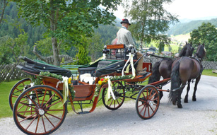 Hochzeitskutsche Hallmooshof Filzmoos